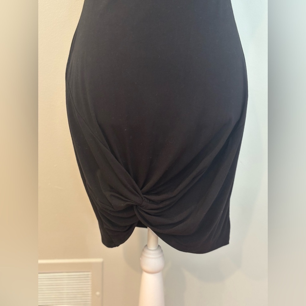 Lulu's Black Crew Neck Short Sleeve T Shirt Mini Dress - Picture 8 of 10